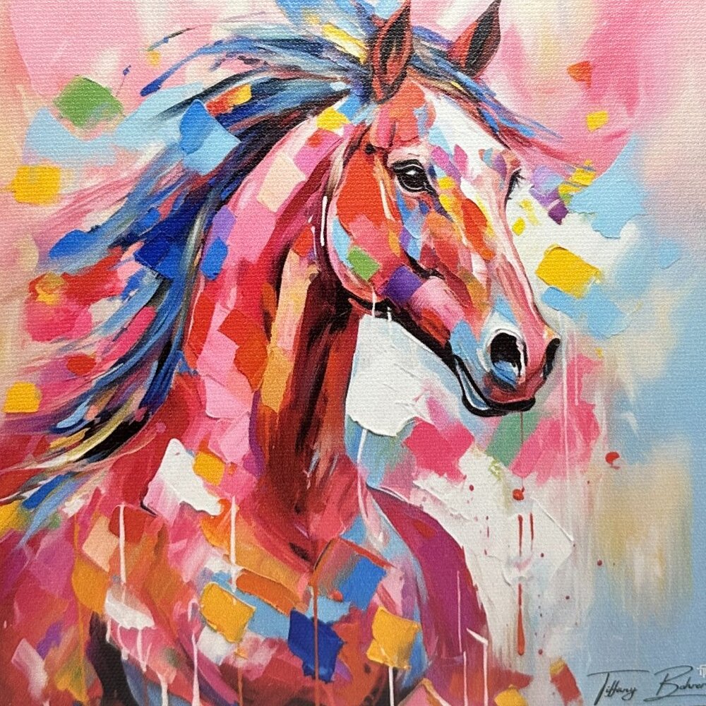 "Wildfire Mane" by Tiffany Bohrer - Archival Giclée Print on Canvas